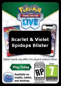 Live Code Card (Spidops 1-Pack Blister) - Scarlet & Violet (Online Code Card)