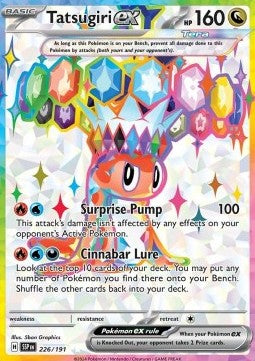 surging sparks ultra rare cards Tatsugiri ex your opponent takes 2 The 90 most expensive Set:Circus Ex Mortis Campaign Cards 344 Pcs (no moon tokens) personalized pokemon binder