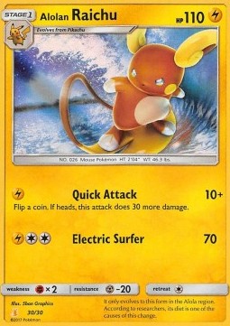 Alolan Raichu - SM Trainer Kit: Lycanroc & Alolan Raichu (Fixed) [TK10-A30]