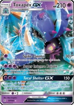 Toxapex GX - Guardians Rising (Ultra Rare) [GRI-57]