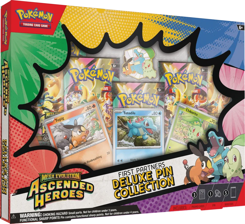 Ascended Heroes - First Partners Deluxe Pin Collection - 20th March Release