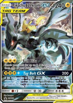 Pikachu & Zekrom GX - SM Black Star Promos (Promo) [SM-168]