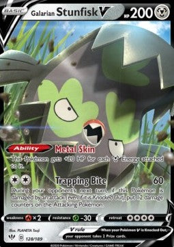 Galarian Stunfisk V - Darkness Ablaze (Ultra Rare) [DAA-128]