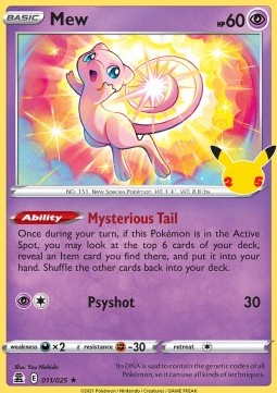 Mew - Celebrations (Holo Rare) [CEL-011]