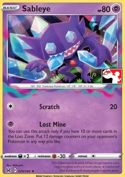 Sableye - Play! Pokémon Prize Pack Series Three (Promo) [PPS3-LOR 070]