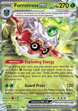 Forretress ex - Paldean Fates (Double Rare) [PAF-002]