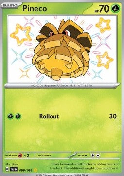 Pineco - Paldean Fates (Shiny Rare) [PAF-099]