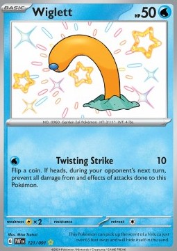 Wiglett - Paldean Fates (Shiny Rare) [PAF-121]