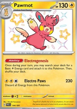 Pawmot - Paldean Fates (Shiny Rare) [PAF-144]
