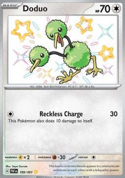 Doduo - Paldean Fates (Shiny Rare) [PAF-199]