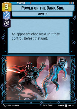 Power of the Dark Side - Spark of Rebellion (Uncommon) [SOR-041]