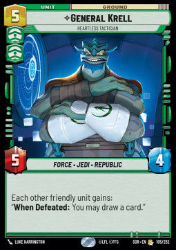 General Krell, Heartless Tactician - Spark of Rebellion (Rare) [SOR-105]