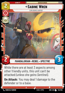 Sabine Wren, Explosives Artist - Spark of Rebellion (Uncommon) [SOR-142]