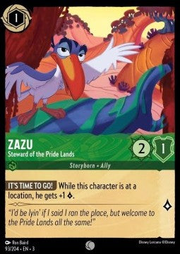 Zazu - Steward of the Pride Lands - Into the Inklands (Common) [3INK-93]