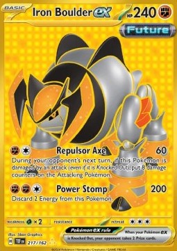 Iron Boulder ex - Temporal Forces (Secret Rare) [TEF-217]