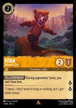 Koda - Talkative Cub - Shimmering Skies (Rare) [5SSK-1]