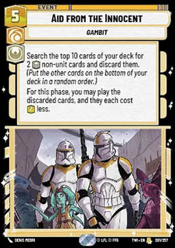 Aid from the Innocent - Twilight of the Republic (Rare) [TWI-201]