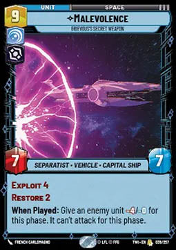 Malevolence, Grievous’s Secret Weapon - Twilight of the Republic (Rare) [TWI-039]
