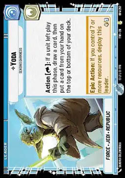 Yoda, Sensing Darkness - Twilight of the Republic (Rare) [TWI-004]