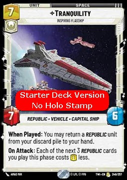 Tranquility, Inspiring Flagship (V.2) - Twilight of the Republic (Rare) [TWI-246]