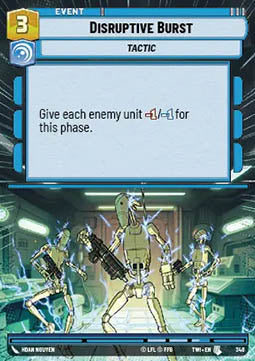 Disruptive Burst - Twilight of the Republic: Extras (Uncommon) [XTWI-348]