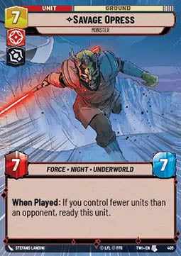 Savage Opress, Monster - Twilight of the Republic: Extras (Uncommon) [XTWI-405]