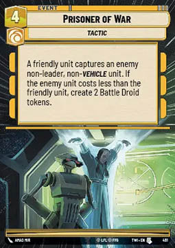 Prisoner of War - Twilight of the Republic: Extras (Uncommon) [XTWI-491]
