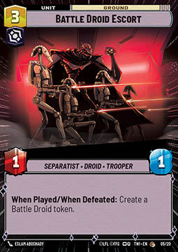 Battle Droid Escort - Twilight of the Republic: Organized Play (Common) [OTWI-WP05]
