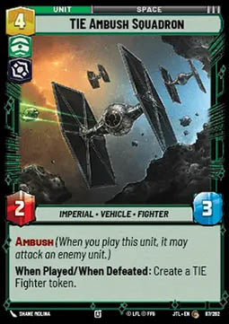TIE Ambush Squadron - Jump to Lightspeed (Common) [JTL-087]