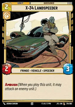 X-34 Landspeeder - Jump to Lightspeed (Common) [JTL-214]
