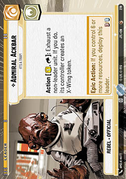 Admiral Ackbar, It's A Trap! (V.1) - Jump to Lightspeed: Extras (Common) [XJTL-278]