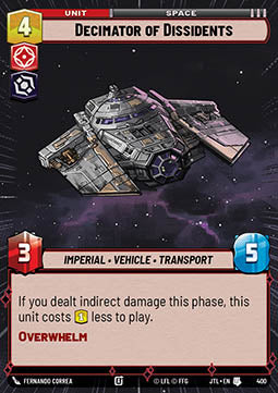 Decimator of Dissidents - Jump to Lightspeed: Extras (Uncommon) [XJTL-400]