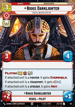 Biggs Darklighter, They'll Never Stop Us - Jump to Lightspeed: Extras (Uncommon) [XJTL-412]