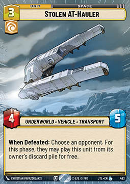 Stolen AT-Hauler - Jump to Lightspeed: Extras (Legendary) [XJTL-483]