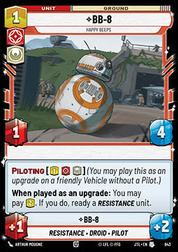 BB-8, Happy Beeps (V.2) - Jump to Lightspeed (Uncommon) [JTL-643]