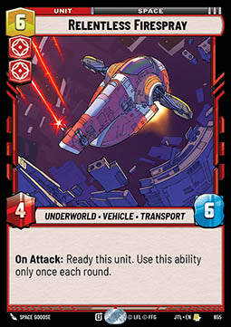 Relentless Firespray (V.2) - Jump to Lightspeed (Rare) [JTL-655]
