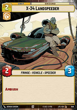 X-34 Landspeeder (V.2) - Jump to Lightspeed: Extras (Common) [XJTL-948]