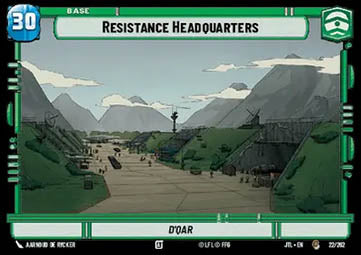 Resistance Headquarters // TIE Fighter Token - Jump to Lightspeed (Common) [JTL-022]