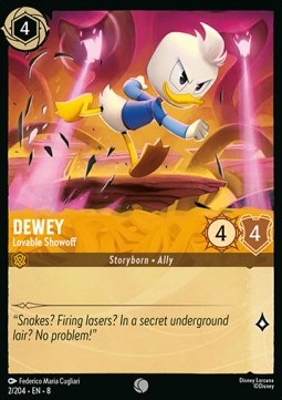 Dewey - Lovable Showoff (V.1) - Reign of Jafar (Common) [8JAF-2]