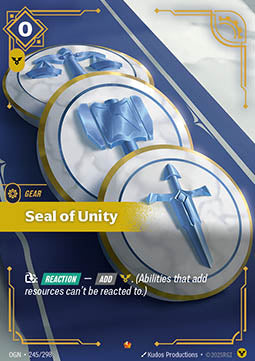 Seal of Unity - Origins (Epic) [OGN-245]
