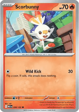 Scorbunny - Mega Evolution (Common) [MEG-026]