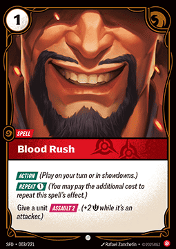 Blood Rush - Spiritforged (Common) [SFD-003]