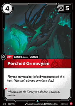 Perched Grimwyrm - Spiritforged (Uncommon) [SFD-015]