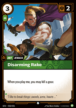 Disarming Rake - Spiritforged (Common) [SFD-032]