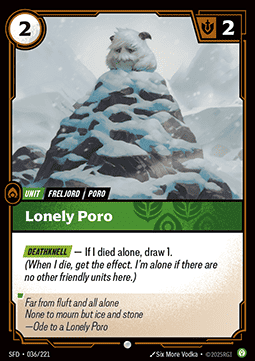 Lonely Poro - Spiritforged (Common) [SFD-036]