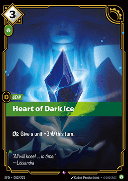 Heart of Dark Ice - Spiritforged (Rare) [SFD-052]