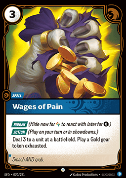 Wages of Pain - Spiritforged (Common) [SFD-070]