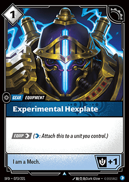 Experimental Hexplate - Spiritforged (Uncommon) [SFD-073]