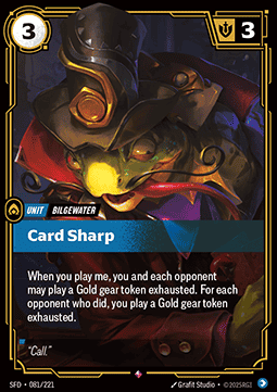 Card Sharp - Spiritforged (Rare) [SFD-081]