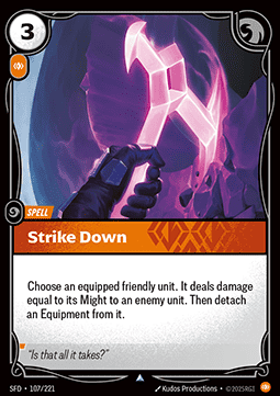 Strike Down - Spiritforged (Uncommon) [SFD-107]